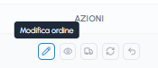 Pulsante Modifica ordine con tooltip nell'elenco ordini di fluid-hub