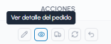Botón Ver detalle del pedido con tooltip en la lista de pedidos de fluid-hub